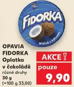 Kaufland OPAVIA FIDORKA Oplatka v čokoládě nabídka