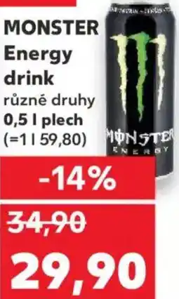 Kaufland MONSTER Energy drink nabídka