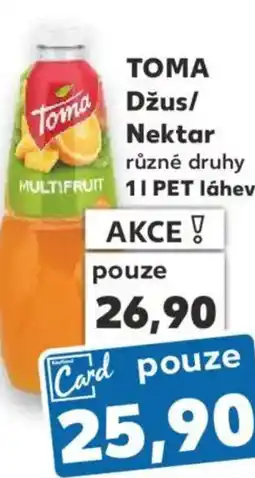 Kaufland TOMA Džus/ Nektar nabídka