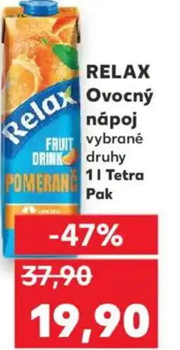Kaufland RELAX Ovocný nápoj nabídka