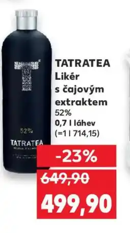 Kaufland TATRATEA Likér s čajovým extraktem 52% nabídka