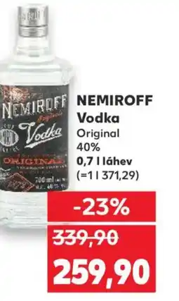 Kaufland NEMIROFF Vodka Original 40% nabídka