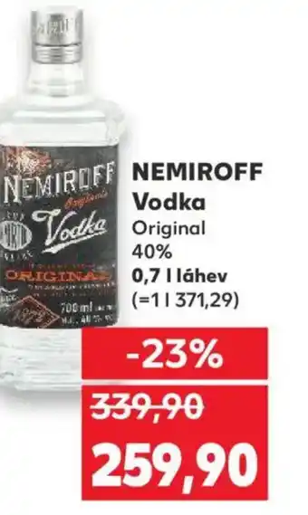 Kaufland NEMIROFF Vodka Original 40% nabídka