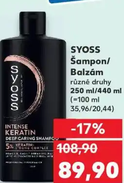 Kaufland SYOSS Šampon/ Balzám nabídka