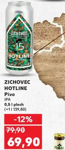 Kaufland ZICHOVEC HOTLINE Pivo IPA nabídka