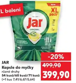 Kaufland JAR Kapsle do myčky nabídka