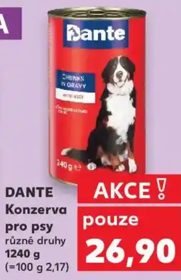 Kaufland DANTE Konzerva pro psy nabídka