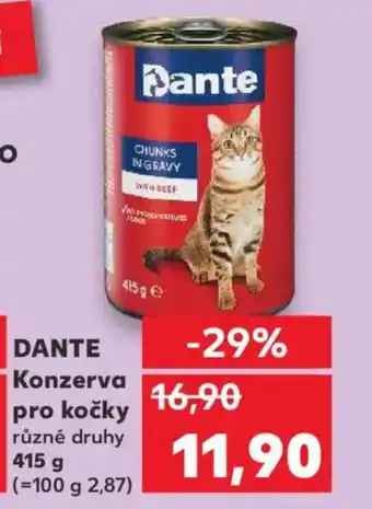 Kaufland DANTE Konzerva pro kočky nabídka