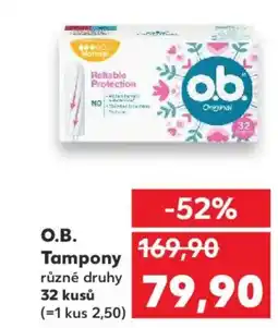 Kaufland O.B. Tampony nabídka