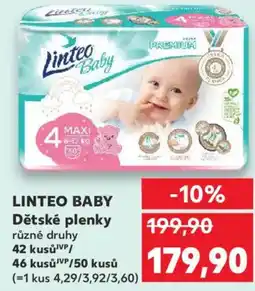 Kaufland LINTEO BABY Dětské plenky nabídka