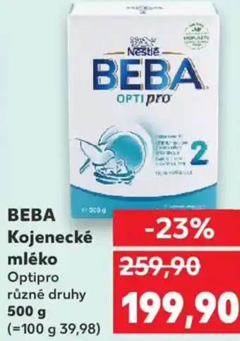 Kaufland BEBA Kojenecké mléko nabídka