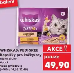Kaufland WHISKAS/PEDIGREE Kapsičky pro kočky/psy nabídka