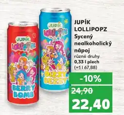 Kaufland JUPÍK LOLLIPOPZ Sycený nealkoholický nápoj nabídka