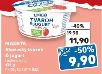 Kaufland MADETA Jihočeský tvaroh & jogurt nabídka