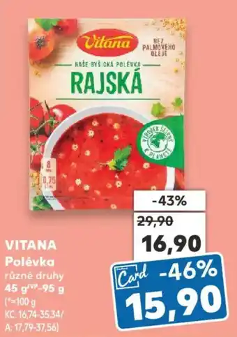 Kaufland VITANA Polévka nabídka
