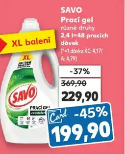 Kaufland SAVO Prací gel nabídka