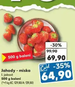 Kaufland Jahody - miska nabídka