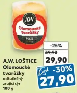 Kaufland A.W. LOŠTICE Olomoucké tvarůžky nabídka