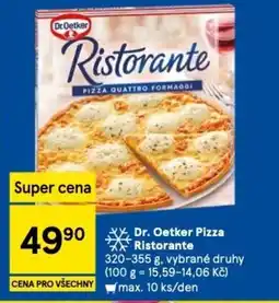 Tesco Dr. Oetker Pizza Ristorante nabídka