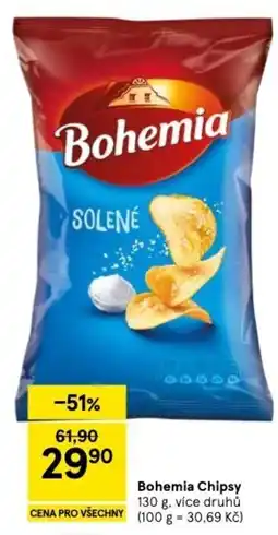 Tesco Bohemia Chipsy nabídka