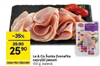 Tesco Le & Co Šunka Zvonařka nejvyšší jakosti nabídka