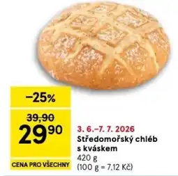Tesco Středomořský chléb s kváskem nabídka