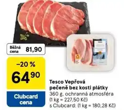 Tesco Tesco Vepřová pečeně bez kosti plátky nabídka