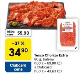 Tesco Tesco Chorizo Extra nabídka