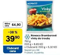 Tesco Nowaco Bramborové vinky do trouby nabídka