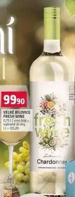 Terno VELKÉ BÍLOVICE FRESH WINE nabídka