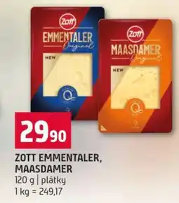 Terno ZOTT EMMENTALER, MAASDAMER nabídka