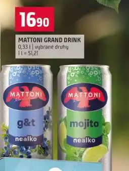 Terno MATTONI GRAND DRINK nabídka