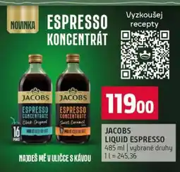 Terno JACOBS LIQUID ESPRESSO nabídka