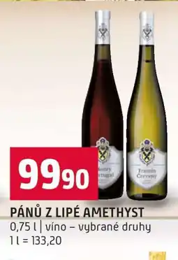 Terno Pánů z Lipé Amethyst nabídka