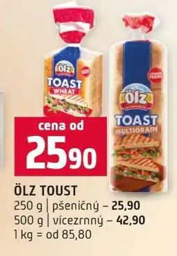Terno Ölz Toast nabídka