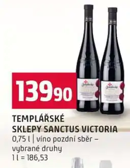 Terno TEMPLÁŘSKÉ SKLEPY SANCTUS VICTORIA nabídka
