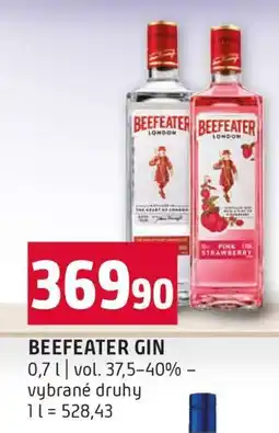 Terno Beefeater Gin nabídka