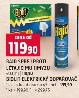 Terno Raid Sprej proti létajícímu hmyzu nabídka