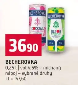 Terno Becherovka nabídka