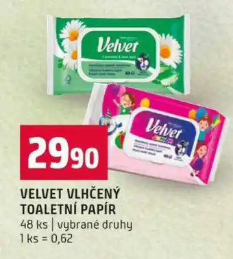 Terno Velvet VLHČENÝ TOALETNÍ PAPÍR nabídka