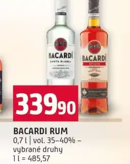 Terno BACARDI Rum nabídka