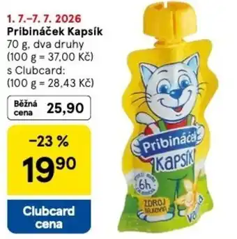 Tesco Pribináček Kapsík nabídka