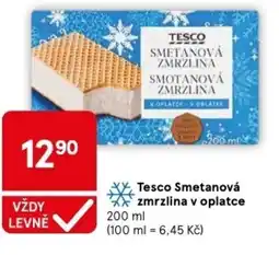 Tesco Tesco Smetanová zmrzlina v oplatce nabídka