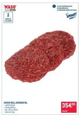 Makro CHUCK ROLL BURGER IRL nabídka
