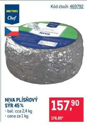 Makro NIVA PLÍSŇOVÝ SÝR 45 % nabídka