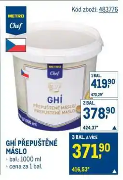 Makro Ghí přepuštěné máslo nabídka