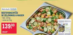 Makro RESTOVANÁ RÝŽE SE ZELENINOU A MASEM nabídka