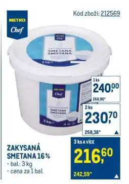 Makro Zakysaná smetana 16% nabídka