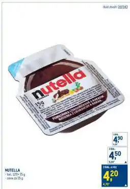 Makro Nutella nabídka