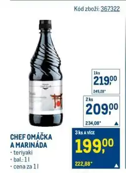 Makro CHEF OMÁČKA A MARINÁDA nabídka